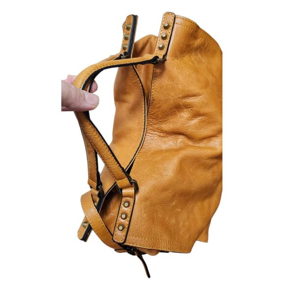 C & C California Leather Bag Satchel Crossbody Tote Bag British Tan - Picture 12 of 16